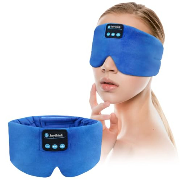 Masque de Sommeil Bluetooth - Écouteurs Intégrés - Bleu Nuit